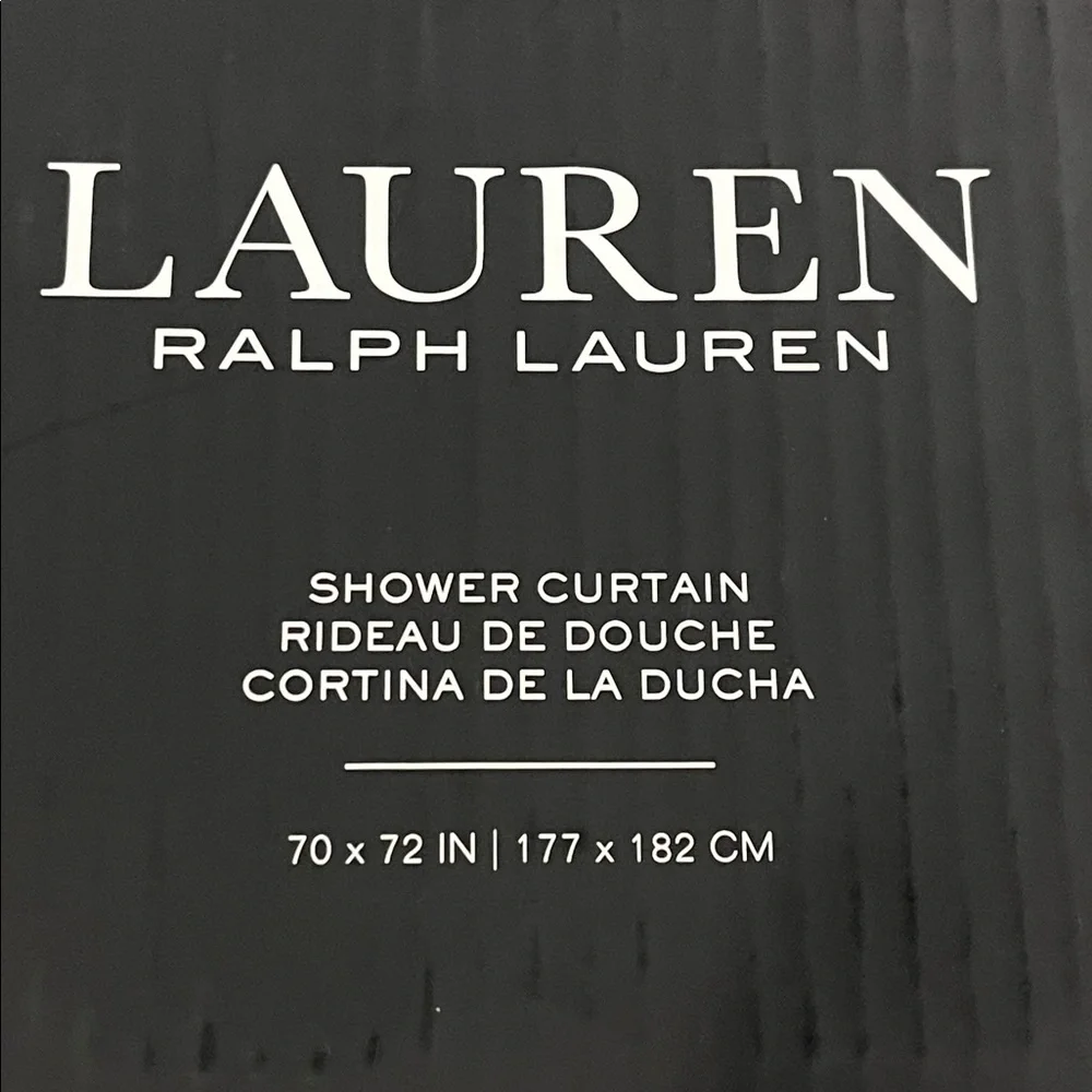 Polo Ralph Lauren Floral Shower Curtain 70”x72” new white